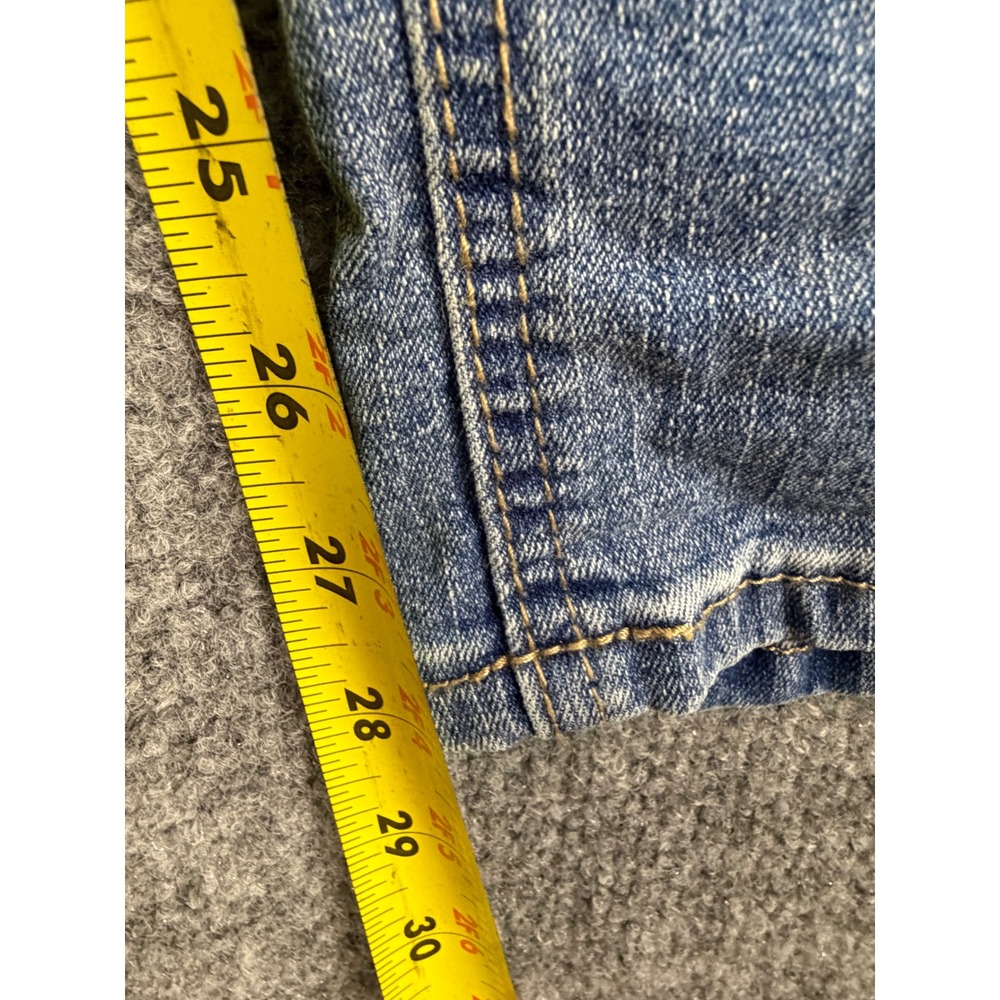 Vintage America Blues Bestie Jeans Embroidered Floral Straight Leg Denim 10 30 - Picture 10 of 12